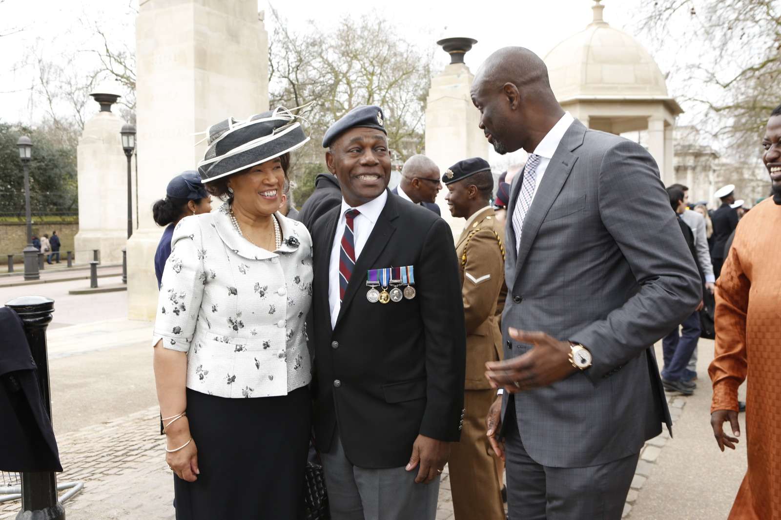 R-L: Dr Ayo Abina, with delegates at the commonwealth African Summit.